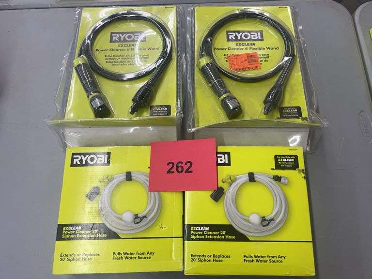 4PC RYOBI EZ CLEAN - WANDS & HOSES