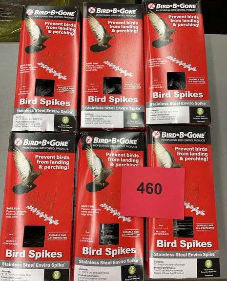 (6) BOXES OF BIRD B GONE SPIKES