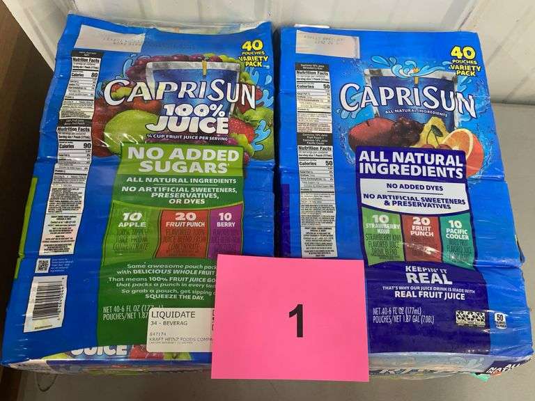 (2) PACKS OF CAPRI SUN