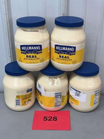 (5) JARS OF HELLMANNS REAL MAYO