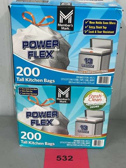 (2) BOXES OF TRASH BAGS