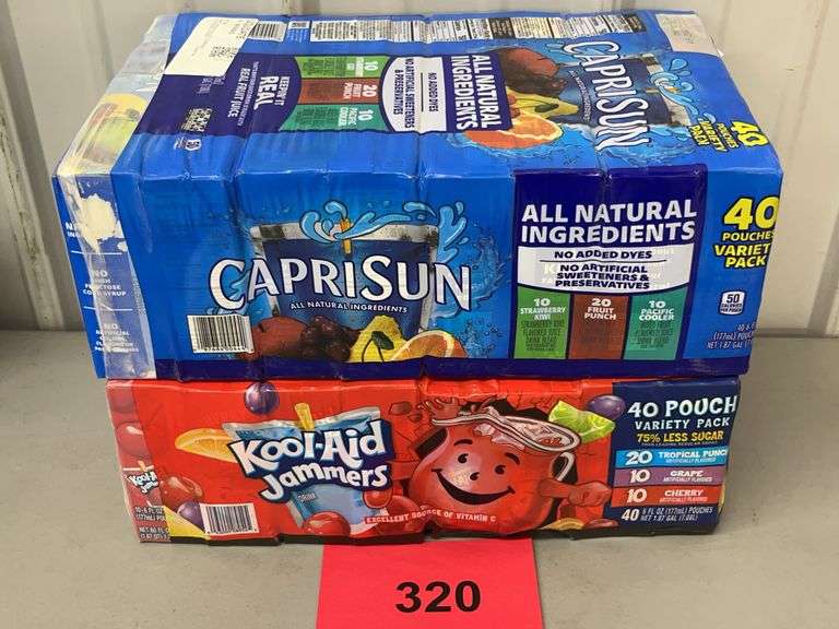 2PC JUICE LOT - CAPRI SUN & KOOL-AID JAMMERS