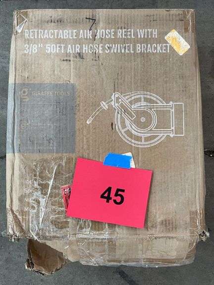 RETRACTING HOSE REEL WITH BOX