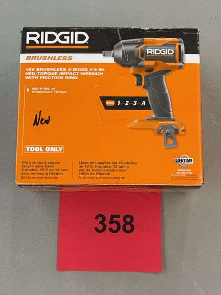 RIDGID 18V 1/2" IMPACT WRENCH IN BOX