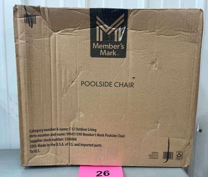 POOLSIDE CHAIR IN BOX
