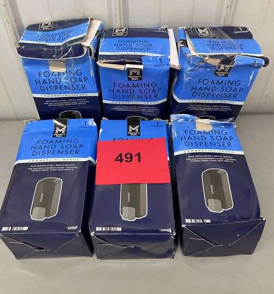 (6) HAND SOAP DISPENSERS IN BOX