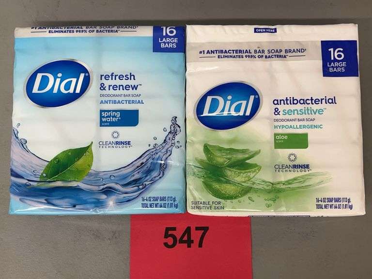 (2) PACKS OF DIAL BAR SOAP