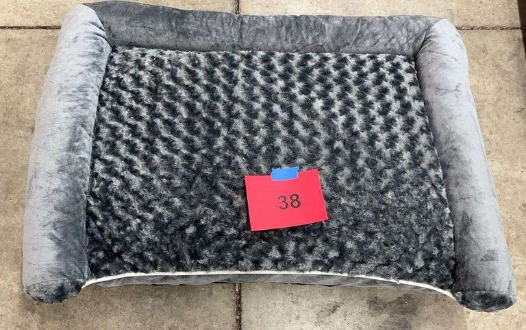 GREY DOG BED