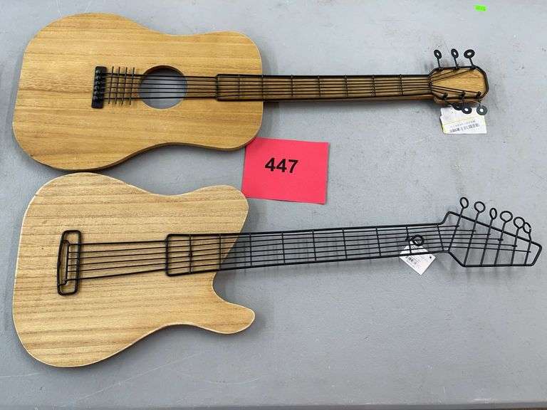 (2) GUITAR WALL DECOR