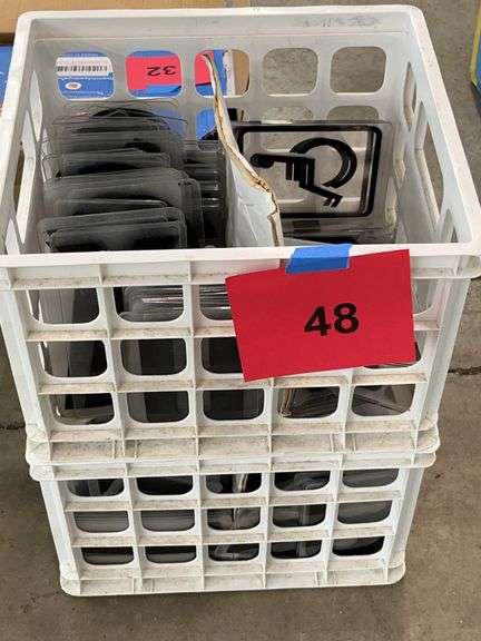 (2) CRATES OF 7" SIGN LETTERS