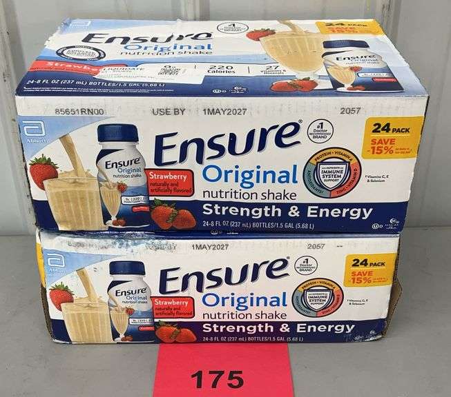 (2) BOXES OF ENSURE NUTRITIONAL SHAKES