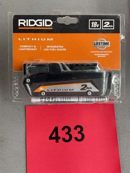 RIDGID 18V 2AH BATTERY