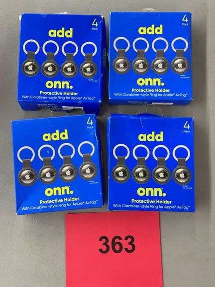 (4) BOXES OF ONN AIRTAG PROTECTIVE HOLDERS