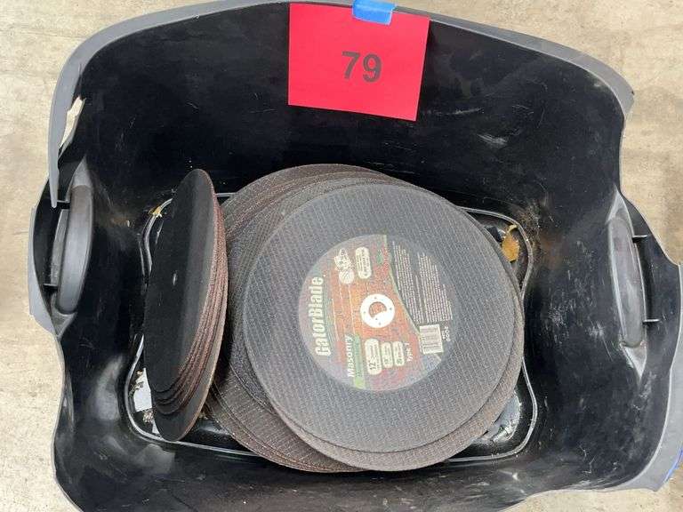 TOTE OF ASSORTED GRINDING WHEELS