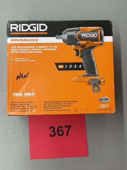 RIDGID 18V 1/2" IMPACT WRENCH IN BOX