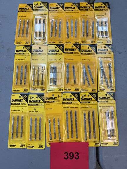 (18) DEWALT JIG SAW BLADE SETS