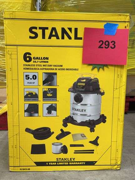 STANLEY 6GAL WET/DRY VACUUM IN BOX