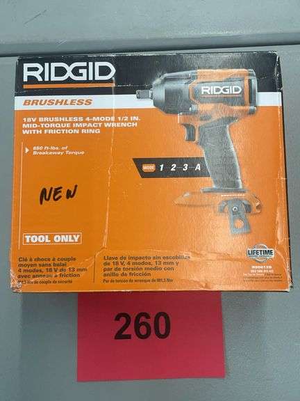 RIDGID 18V 1/2" IMPACT WRENCH IN BOX