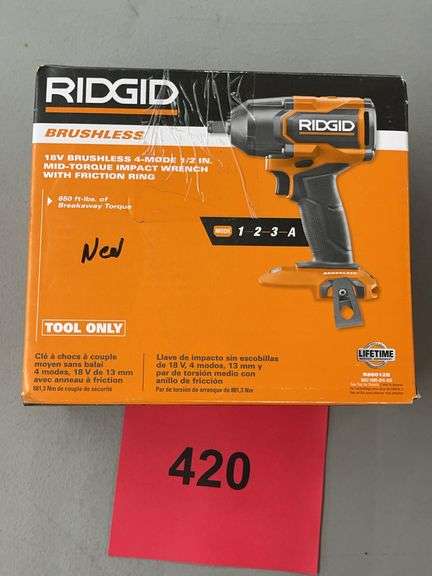 RIDGID 18V 1/2" IMPACT WRENCH IN BOX
