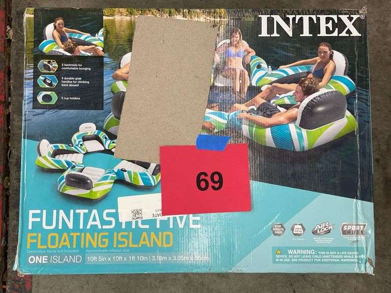 INTEX FUNTASTIC FIVE FLOATING ISLAND IN BOX