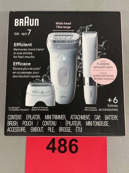 BRAUN SILK-EPIL 7 EPILATOR SET IN BOX