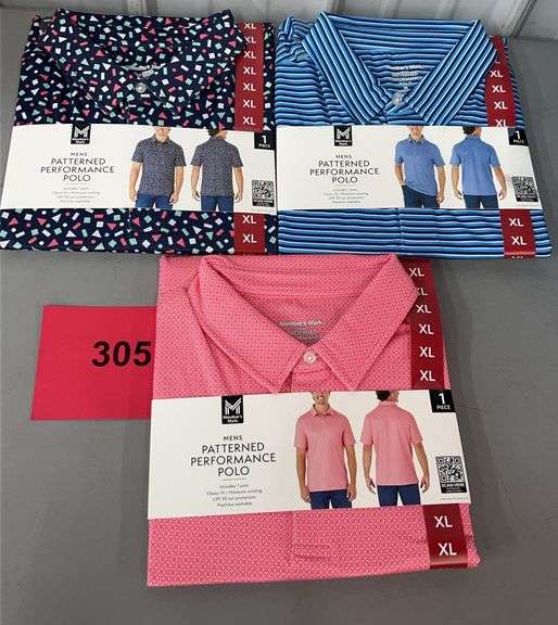 (3) MENS POLOS SIZE XL