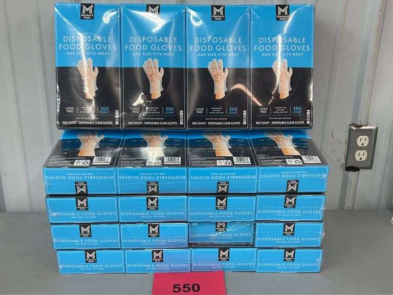 (20) BOXES OF DISPOSABLE FOOD GLOVES