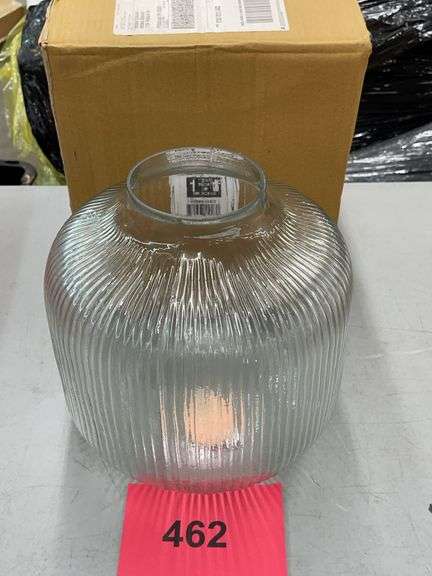 GLASS DECOR VASE W/ BOX