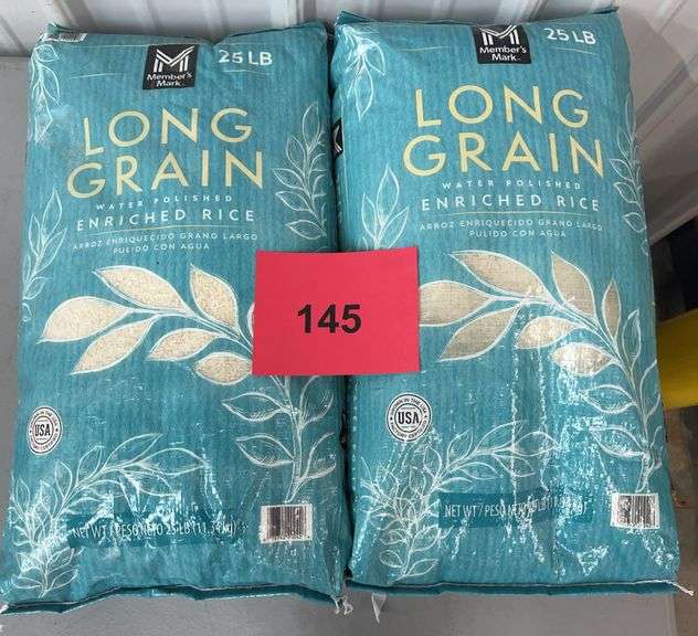 (2) 25LB BAGS OF LONG GRAIN RICE