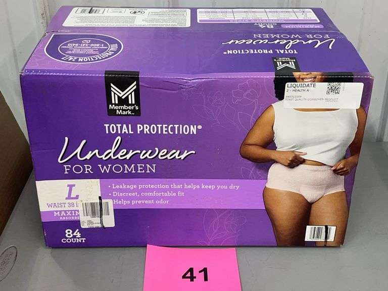 BOX OF WOMENS UNDERWEAR SIZE L