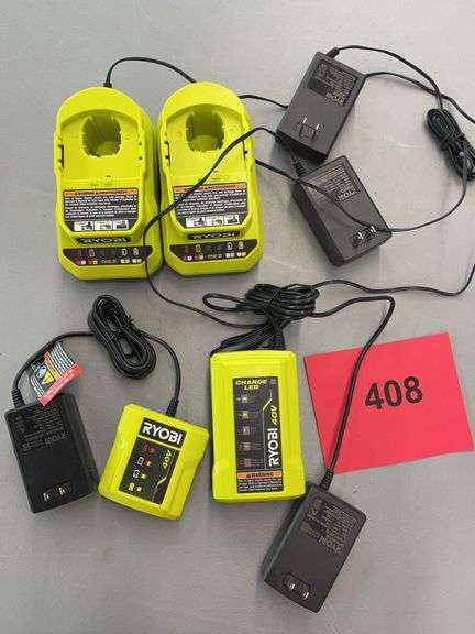 (4) RYOBI CHARGERS