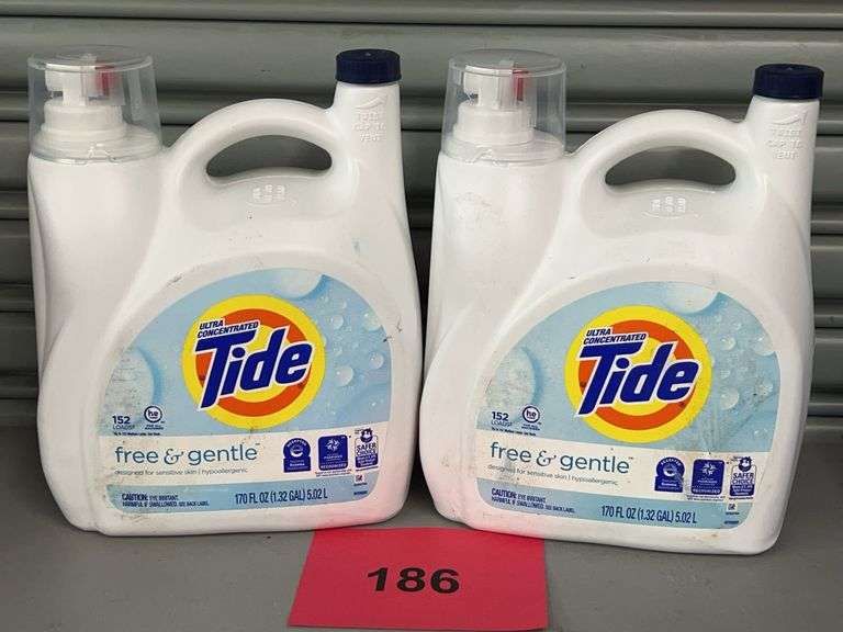 (2) JUGS OF TIDE FREE & GENTLE