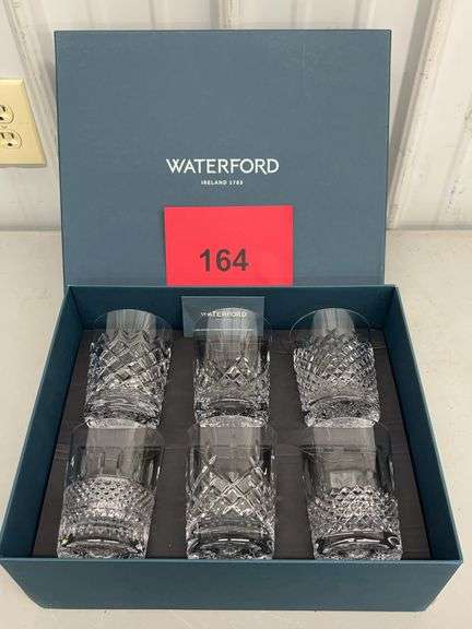 SET OF (6) WATERFORD GLASSES IN BOX