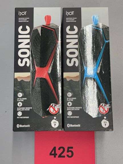 (2) IJOY SONIC BLUETOOTH SPEAKERS IN BOX