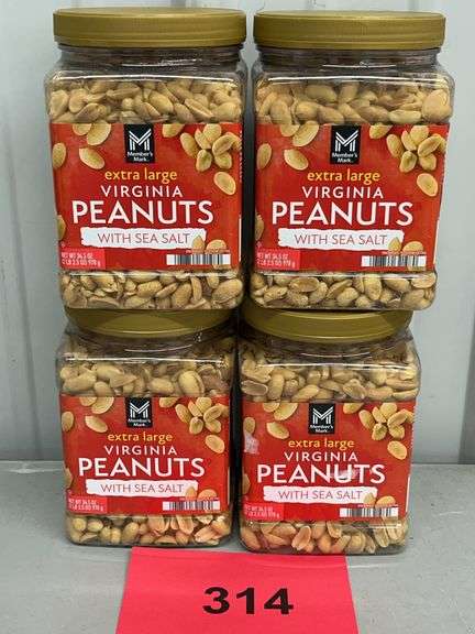 (4) JARS OF VIRGINIA PEANUTS