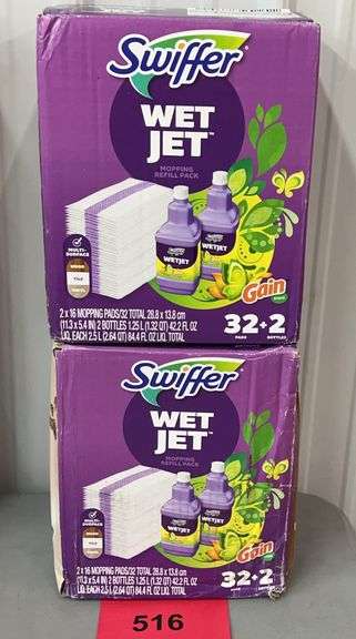 (2) BOXES OF SWIFFER WETJET REFILLS