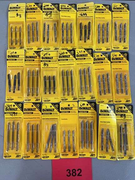 (21) DEWALT JIG SAW BLADE SETS