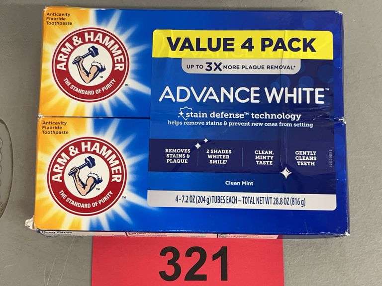 PACK OF ARM & HAMMER TOOTHPASTE