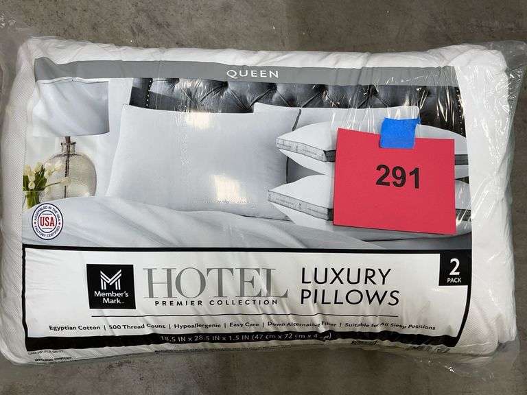 PACK OF (2) HOTEL PREMIER QUEEN SIZE PILLOWS