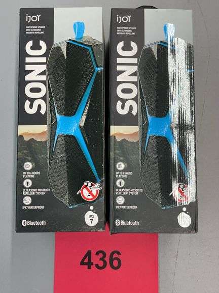 (2) IJOY SONIC BLUETOOTH SPEAKERS IN BOX