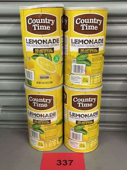 (4) CONTAINERS OF COUNTRY TIME LEMONADE MIX