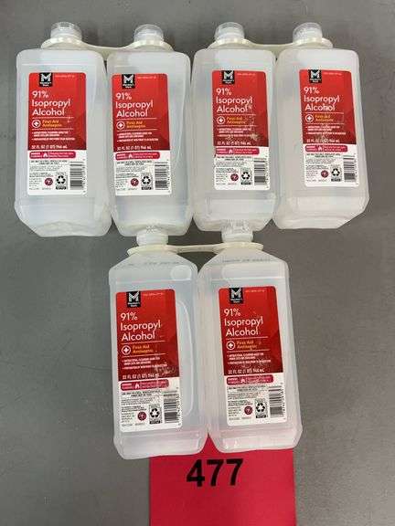 (6) BOTTLES OF ISOPROPYL ALCOHOL