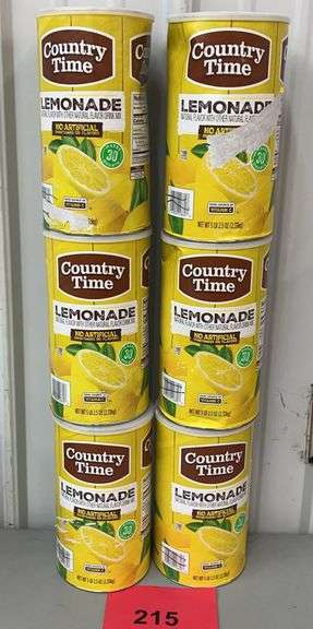 (6) CONTAINERS OF COUNTRY TIME LEMONADE