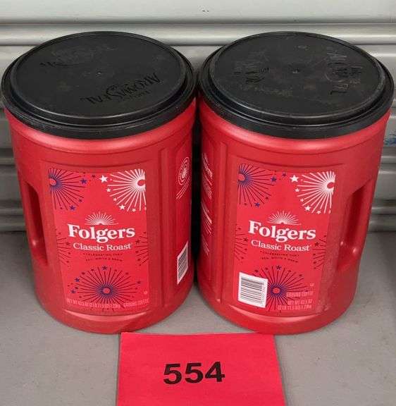 (2) CONTAINERS OF FOLGERS COFFEE