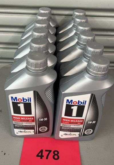 (12) BOTTLES OF MOBIL 1 5W-30 MOTOR OIL