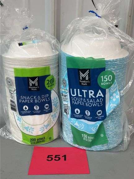 (2) PACKS OF PAPER BOWLS