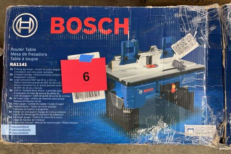 BOSCH ROUTER TABLE IN BOX