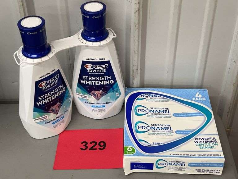 MISC ORAL CARE LOT - CREST & SENSODYNE