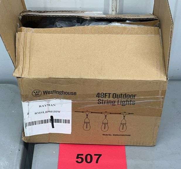 WESTINGHOUSE 48FT OUTDOOR STRING LIGHTS IN BOX