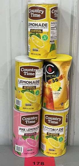 (5) CONTAINERS OF DRINK MIX